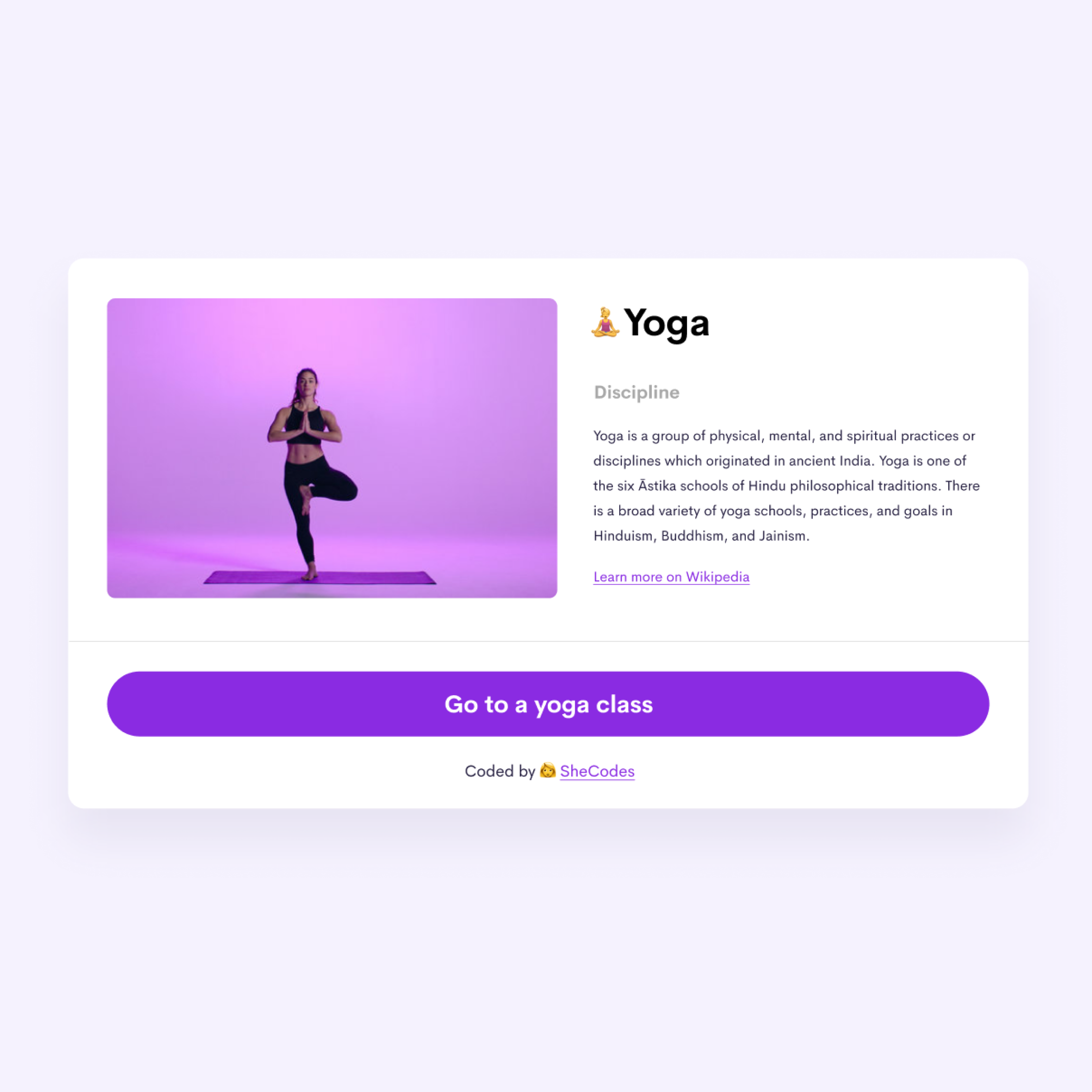 Yoga web-site preview